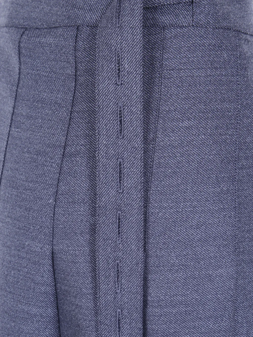 Róhe Rohe wollen midi-plooirok Blauw