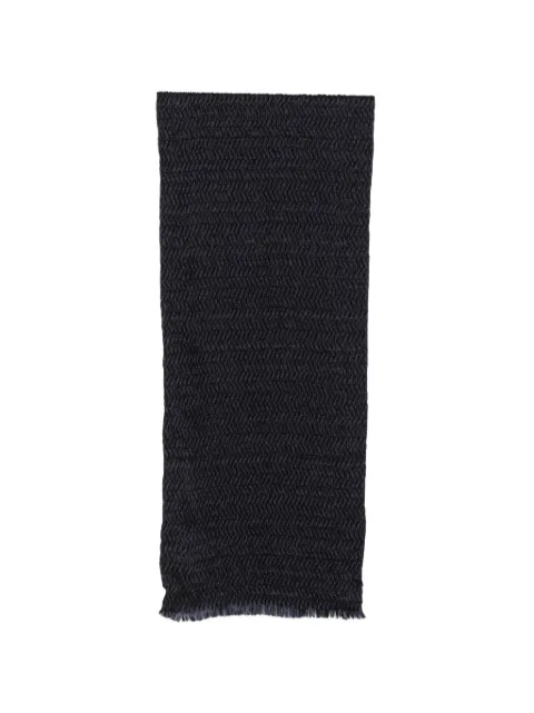 Giorgio Armani crinkled-finish fringed scarf