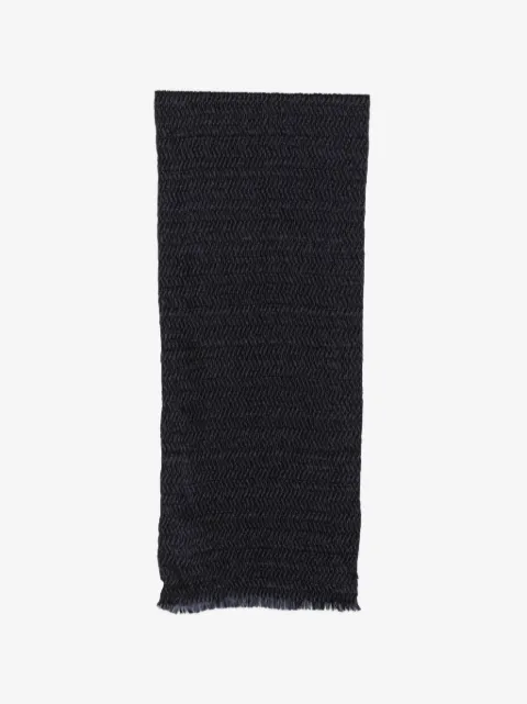 Giorgio Armani écharpe à franges et à effet froissé
