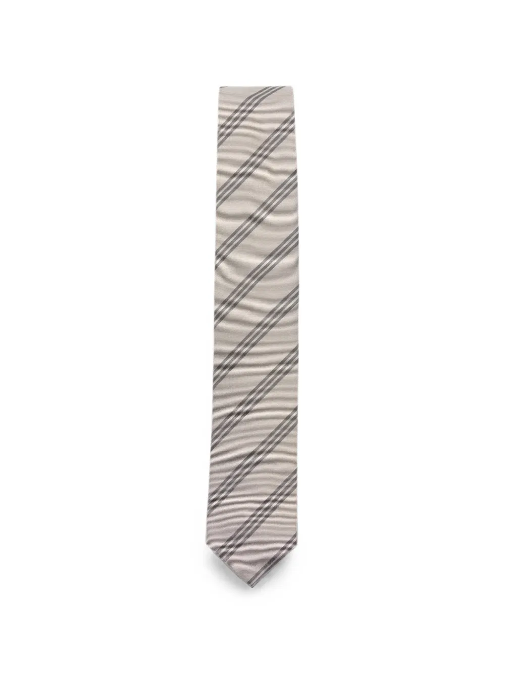 Lardini striped-pattern tie | Neutrals | Image 1