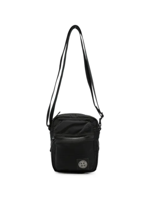 Stone Island logo-patch messenger bag