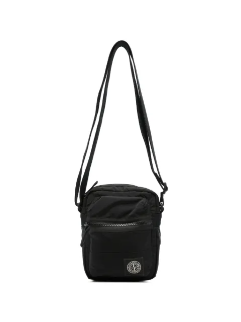 Stone Island logo-patch messenger bag