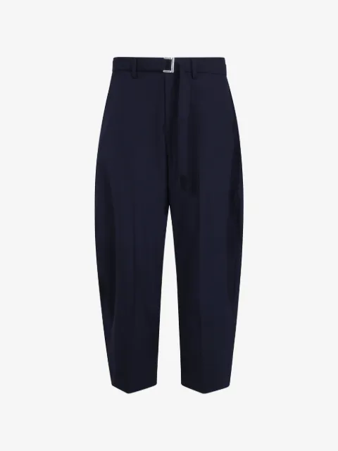 sacai belted tailored trousers