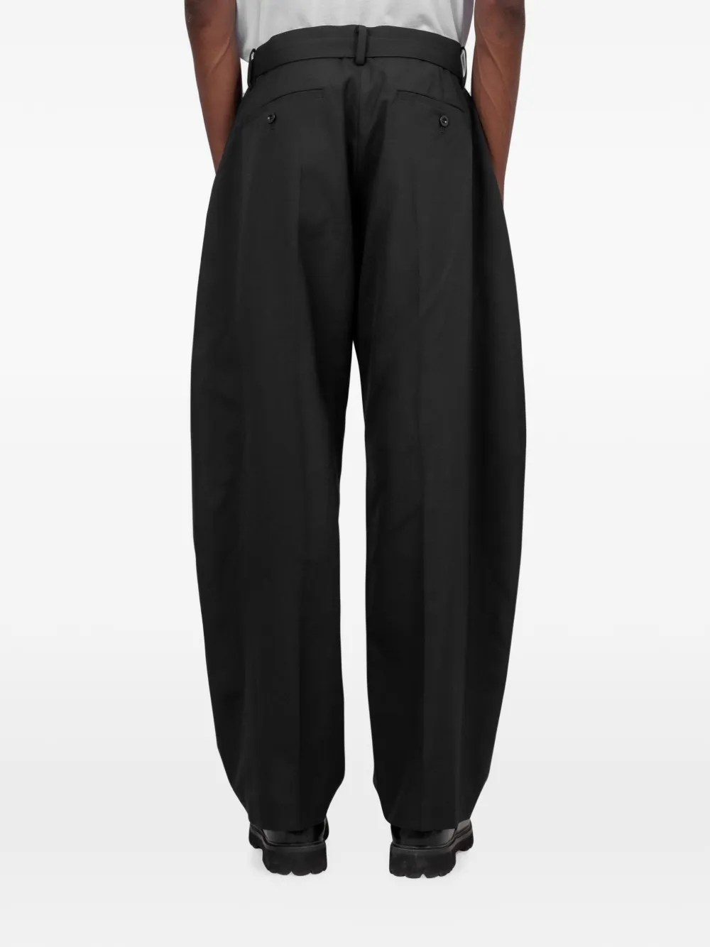 sacai Broek met ceintuur Blauw