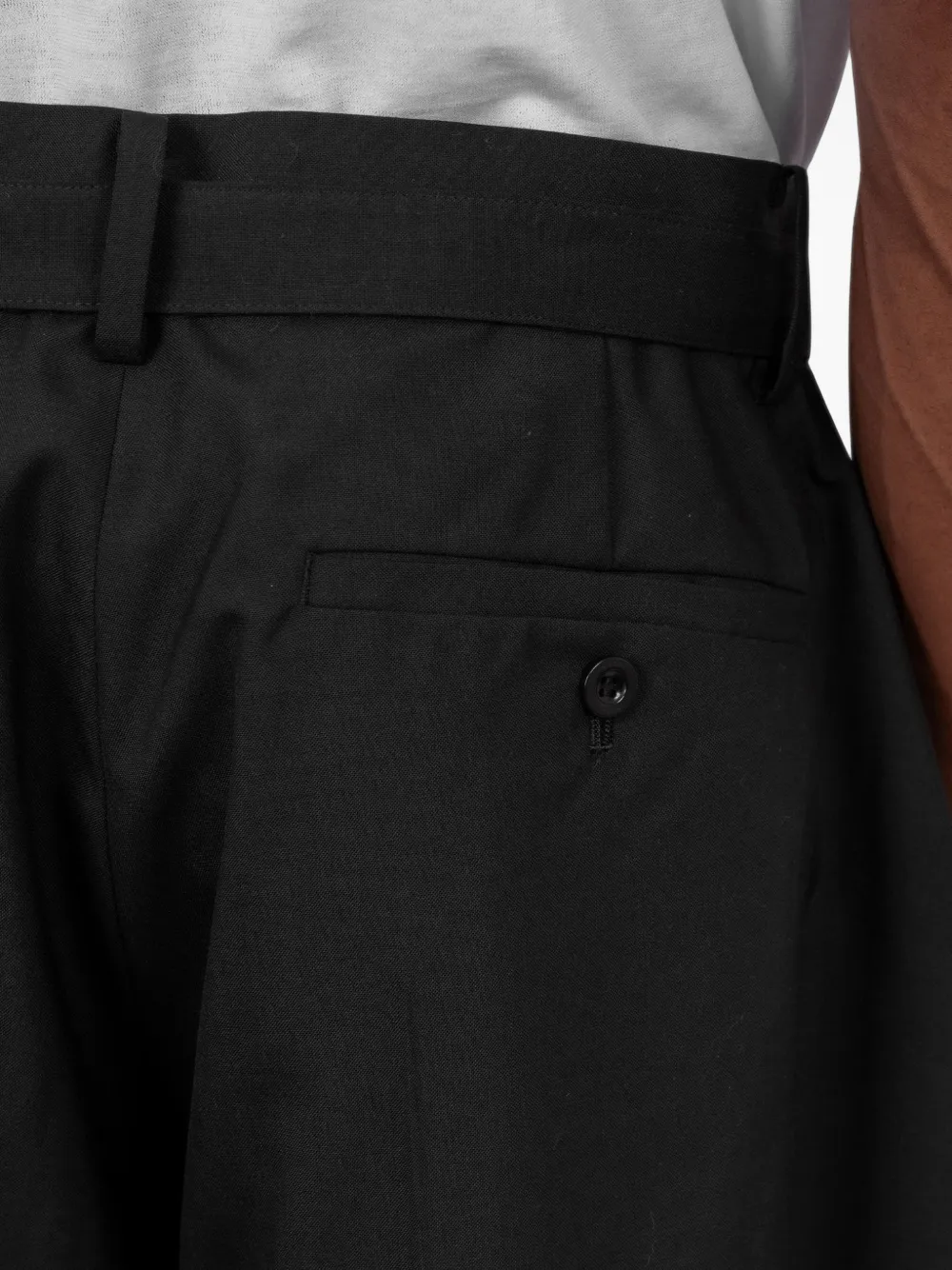 sacai Broek met ceintuur Blauw