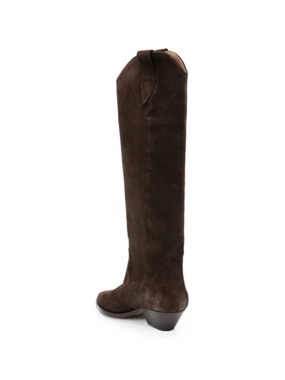 ISABEL MARANT Western-style knee-length suede boots Bruin