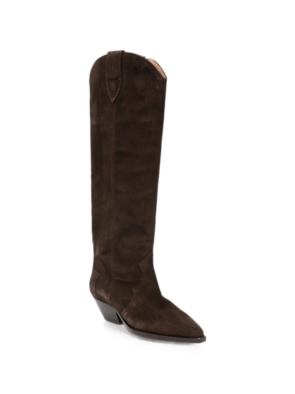 ISABEL MARANT Western-style knee-length suede boots Bruin