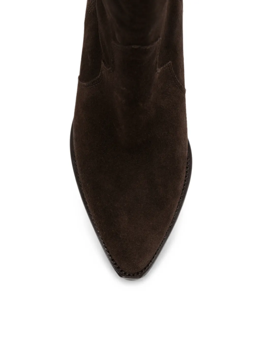 ISABEL MARANT Western-style knee-length suede boots Bruin