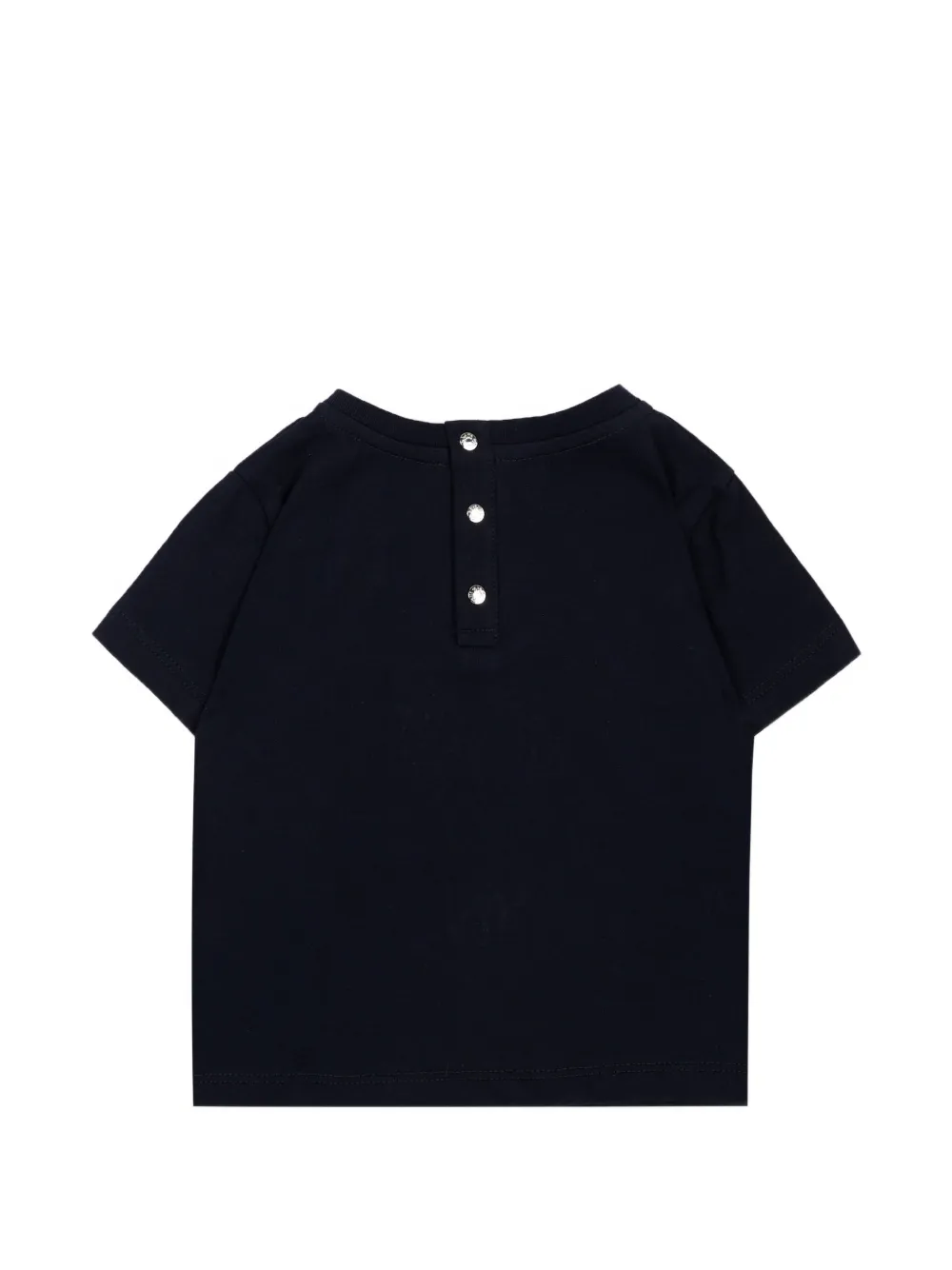Roberto Cavalli Junior T-shirt met geborduurd logo Blauw