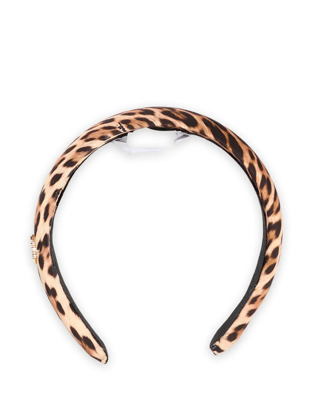 Roberto Cavalli Junior leopard-print logo-plaque headband | Neutrals | Image 1
