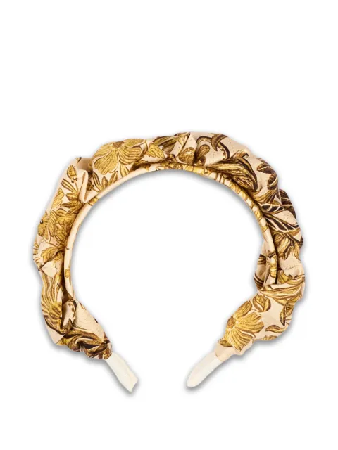 Roberto Cavalli Junior floral-print ruched headband