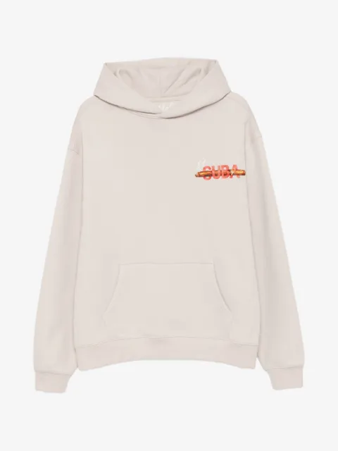 Melt graphic-print hoodie