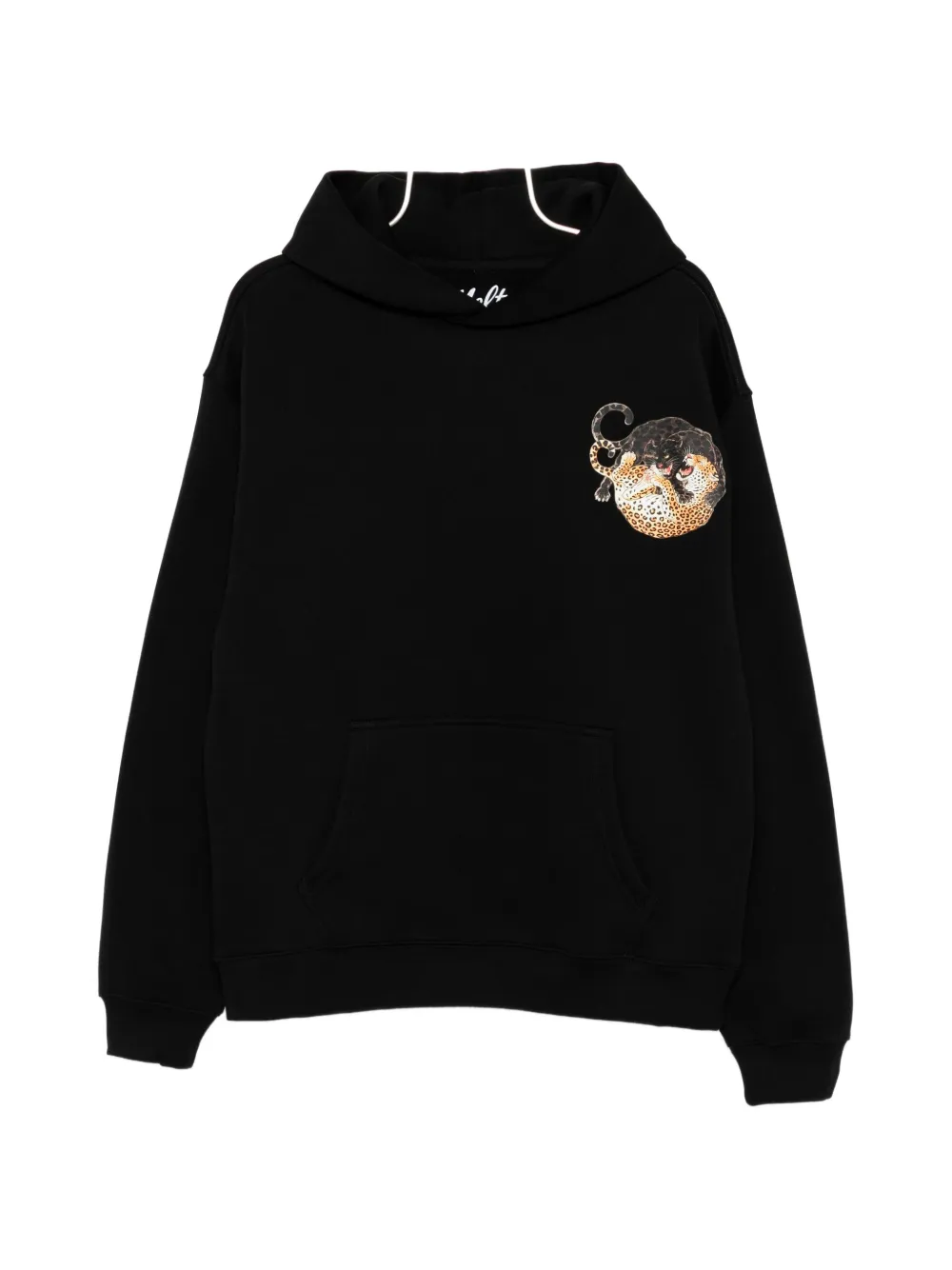 Melt graphic-print hoodie - Schwarz