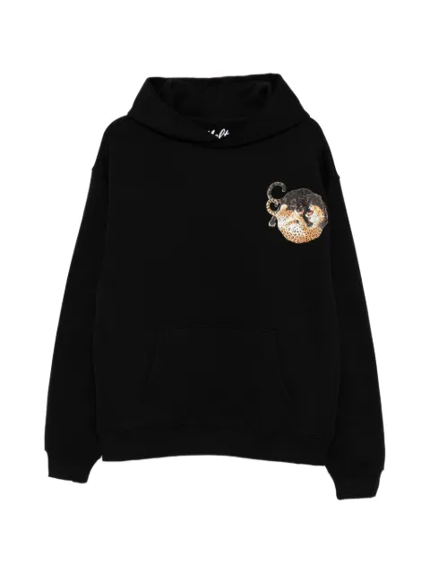 Melt graphic-print hoodie