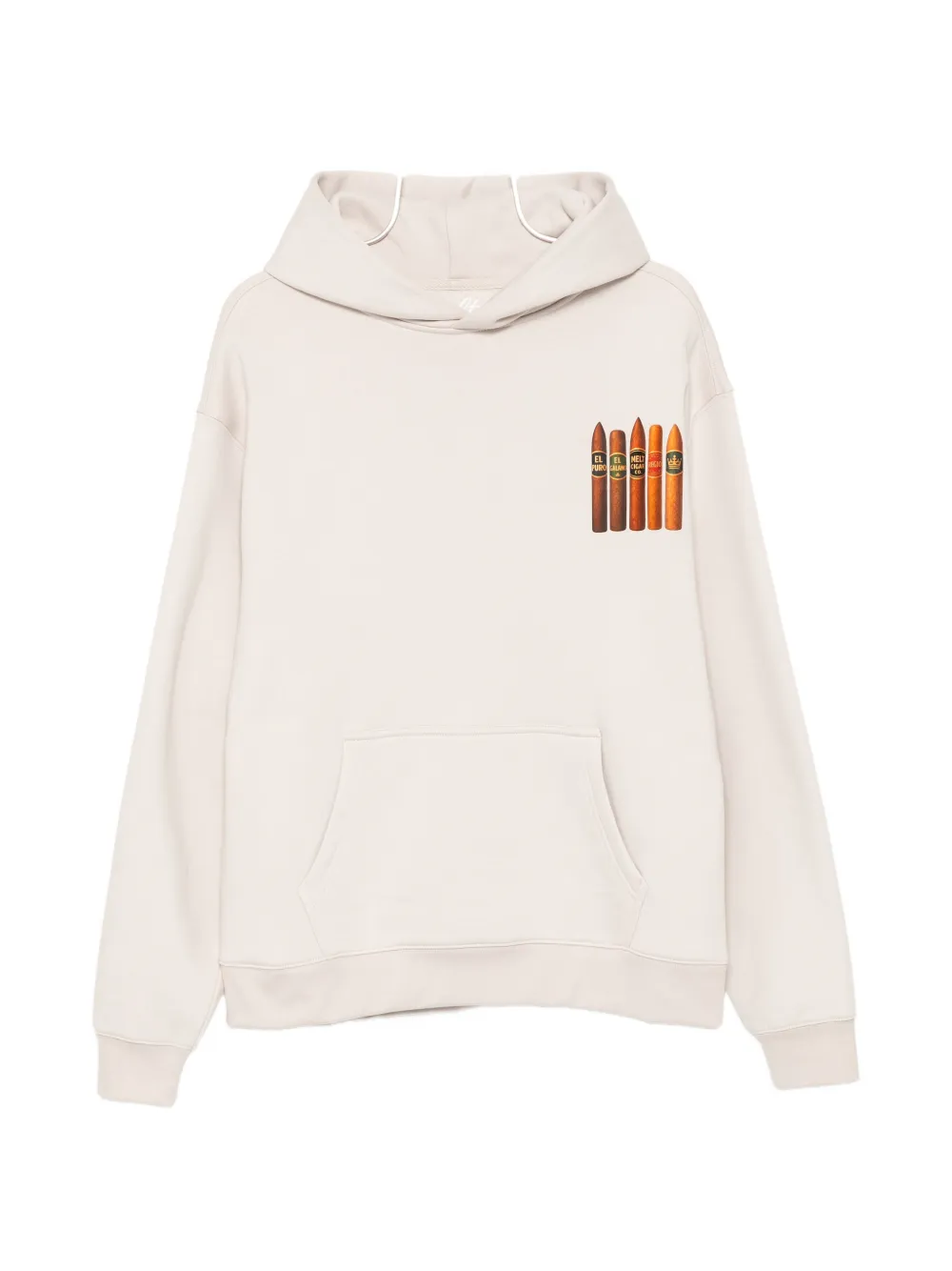 Melt graphic-print hoodie - Nude