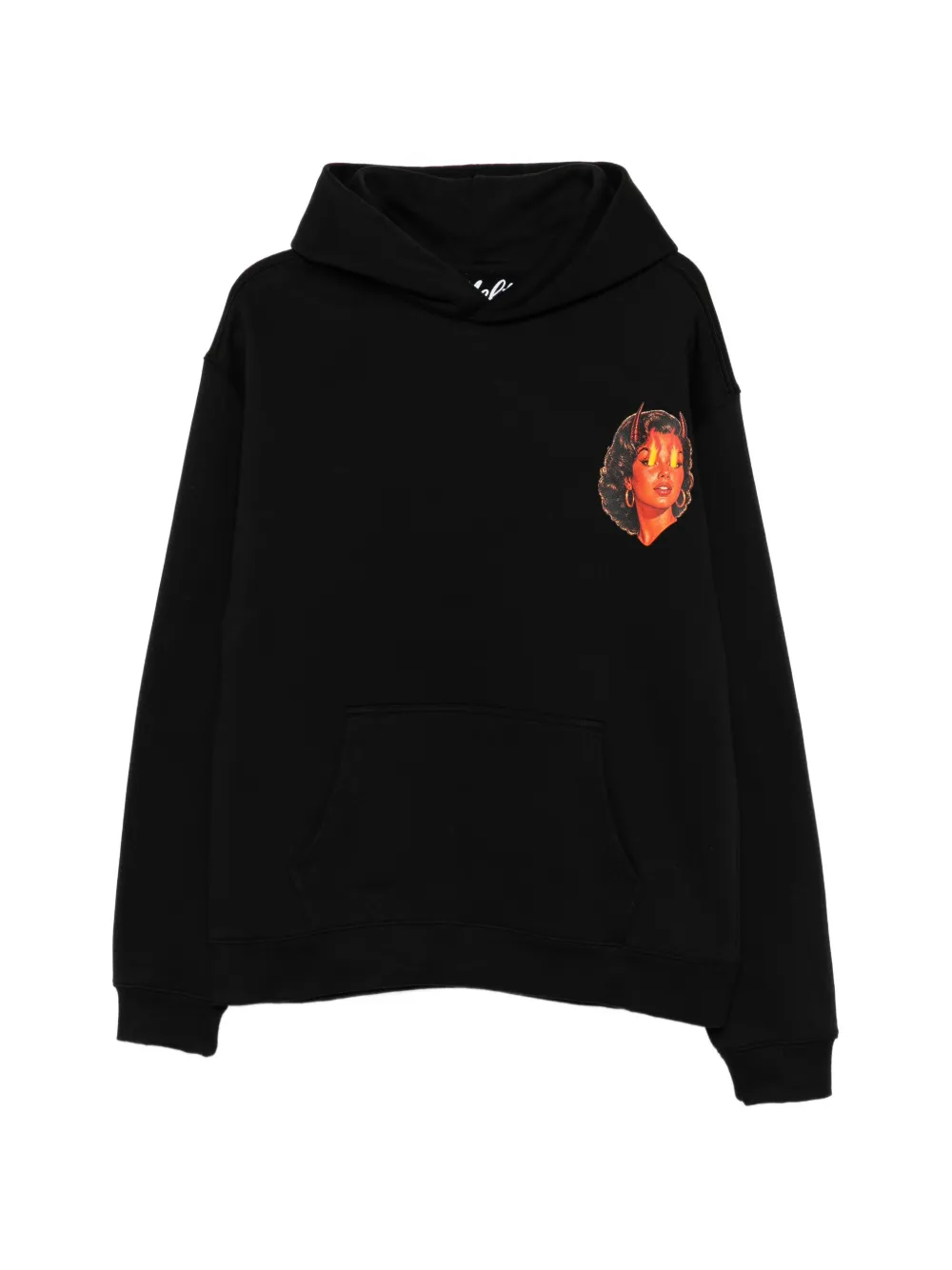 Melt graphic-print hoodie - Nero