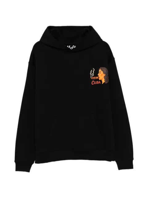 Melt graphic-print hoodie