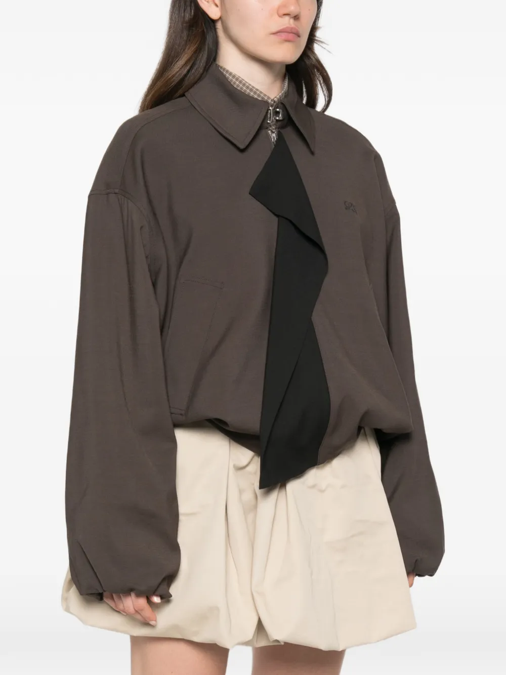 LOEWE Jack met geborduurd logo Bruin