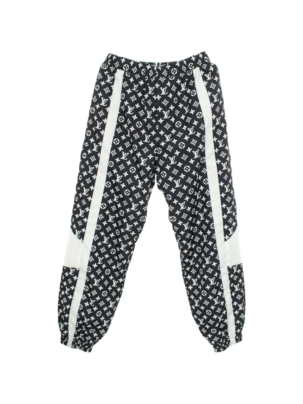 Pre-owned Louis Vuitton 2020s Monogram Track Pants In Black