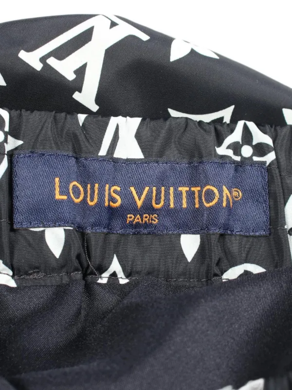 Louis Vuitton Pre-Owned 2020s モノグラム トラックパンツ | ブラック