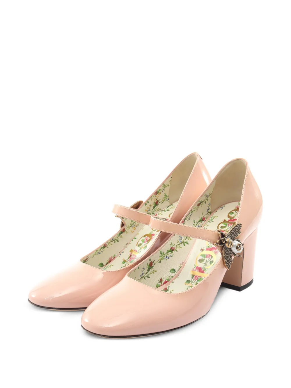 Gucci Pre-Owned 2000s Bee Mary Jane pumps - Rosa