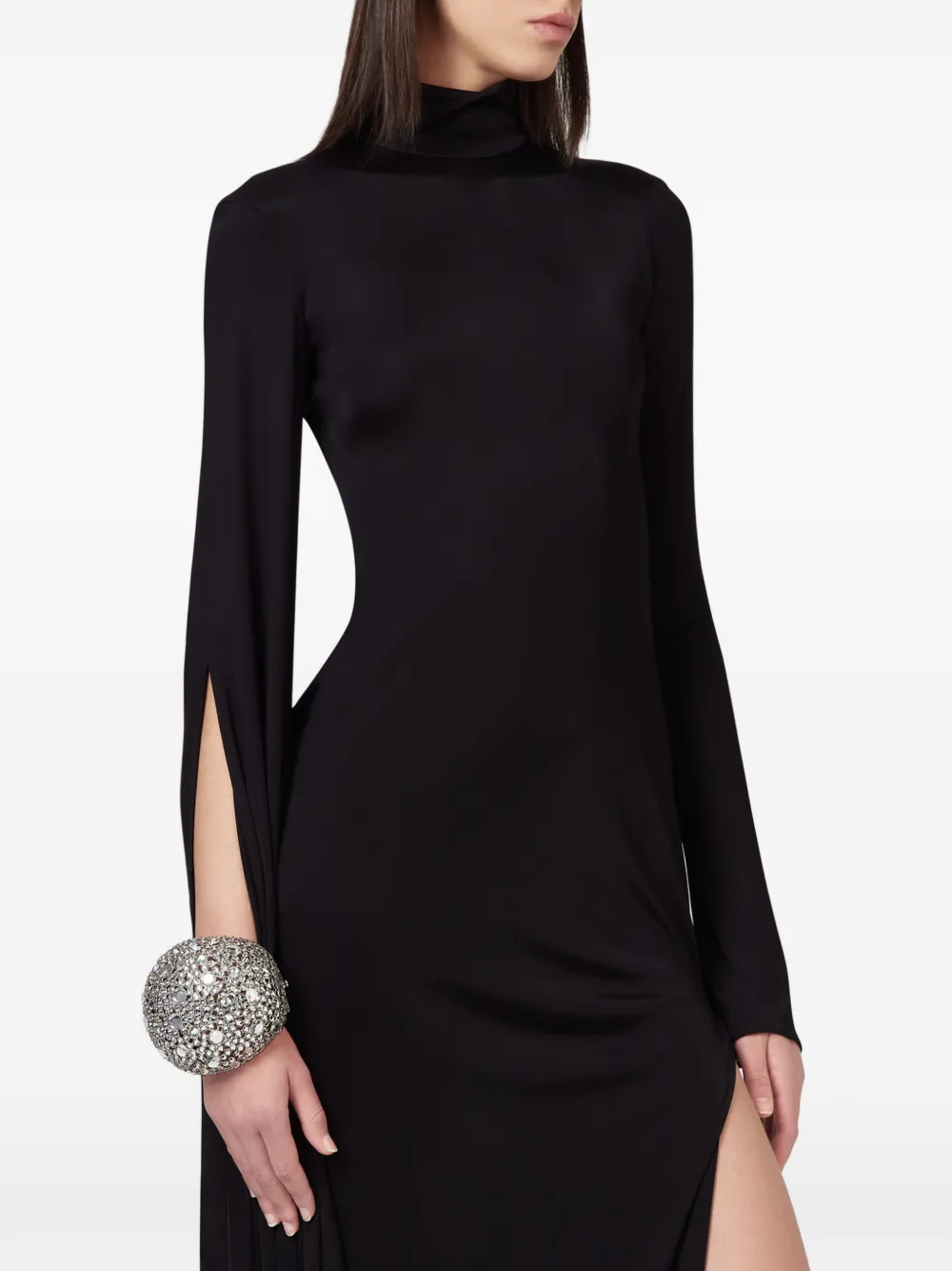 Giuseppe Di Morabito Maxi-jurk met zijsplit Zwart