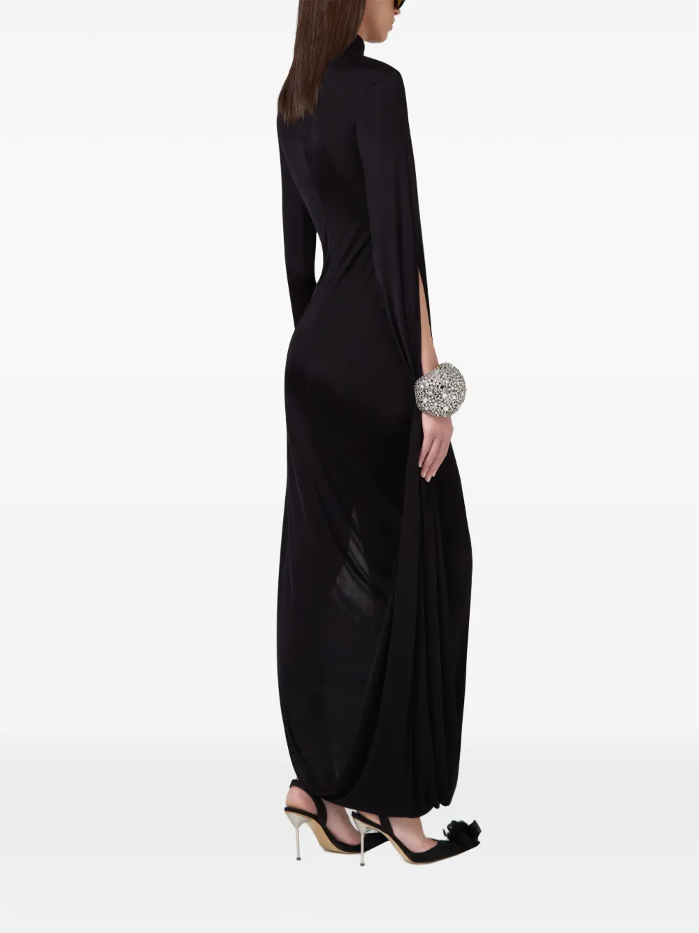 Giuseppe Di Morabito Maxi-jurk met zijsplit Zwart