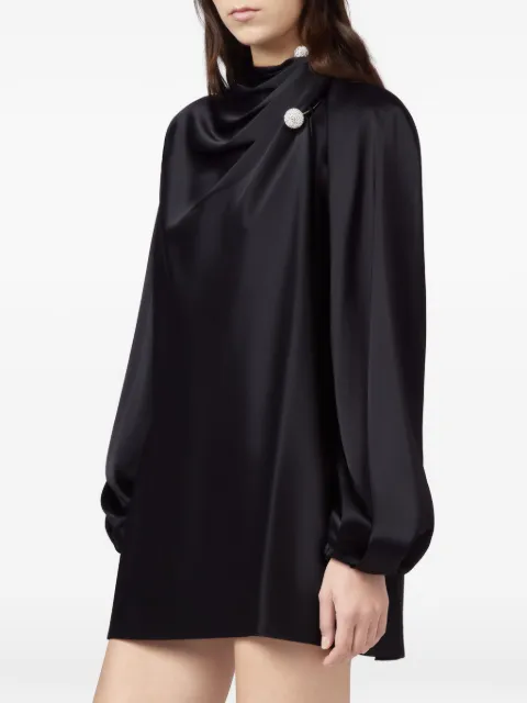Giuseppe Di Morabito draped crystal-embellished mini dress