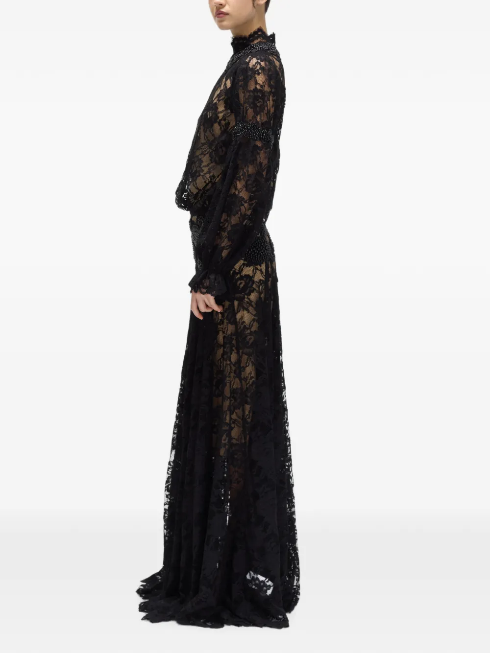 Giuseppe Di Morabito Maxi-jurk met lange mouwen Zwart