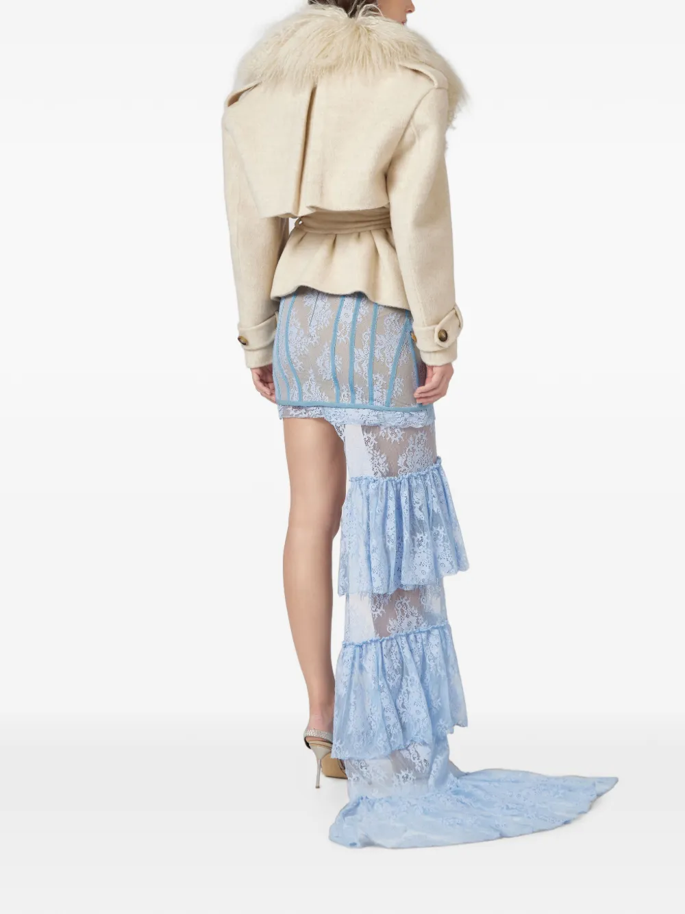 Giuseppe Di Morabito Jas met ceintuur Beige