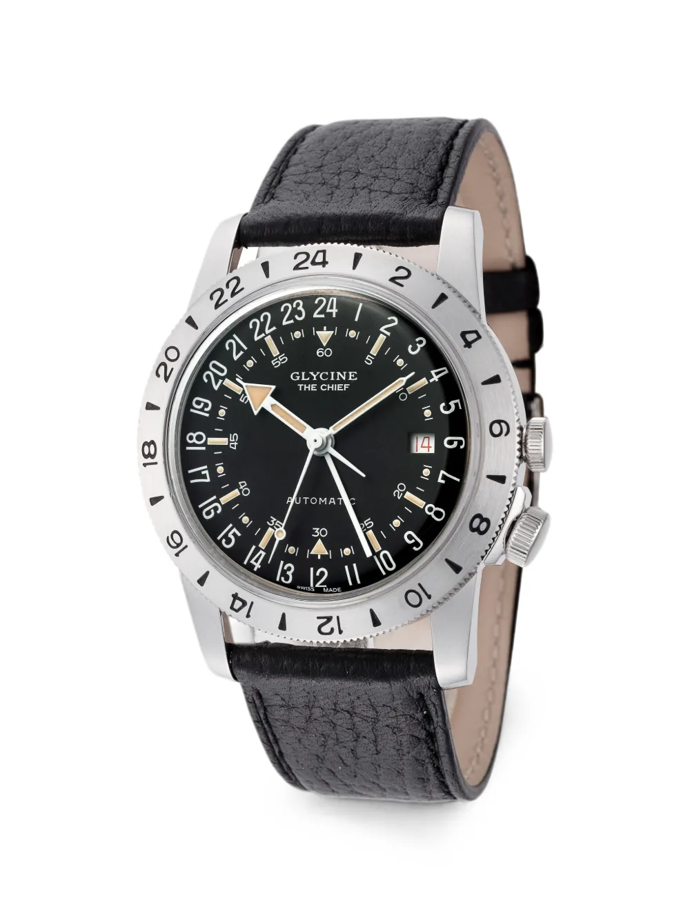 Glycine Airman Vintage The Chief 40mm watch - Nero
