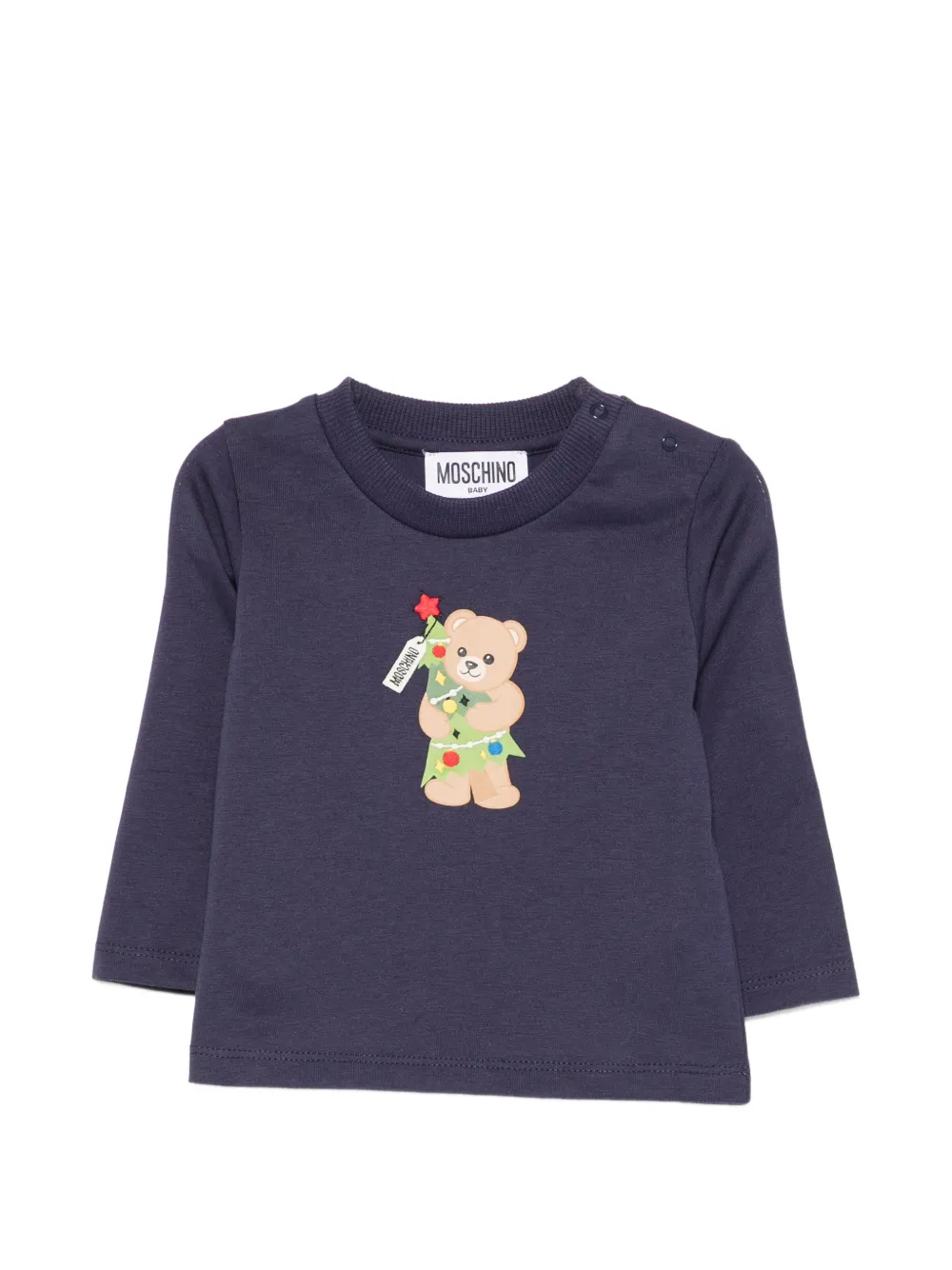 Moschino Kids Teddy Bear print T-shirt - Blu