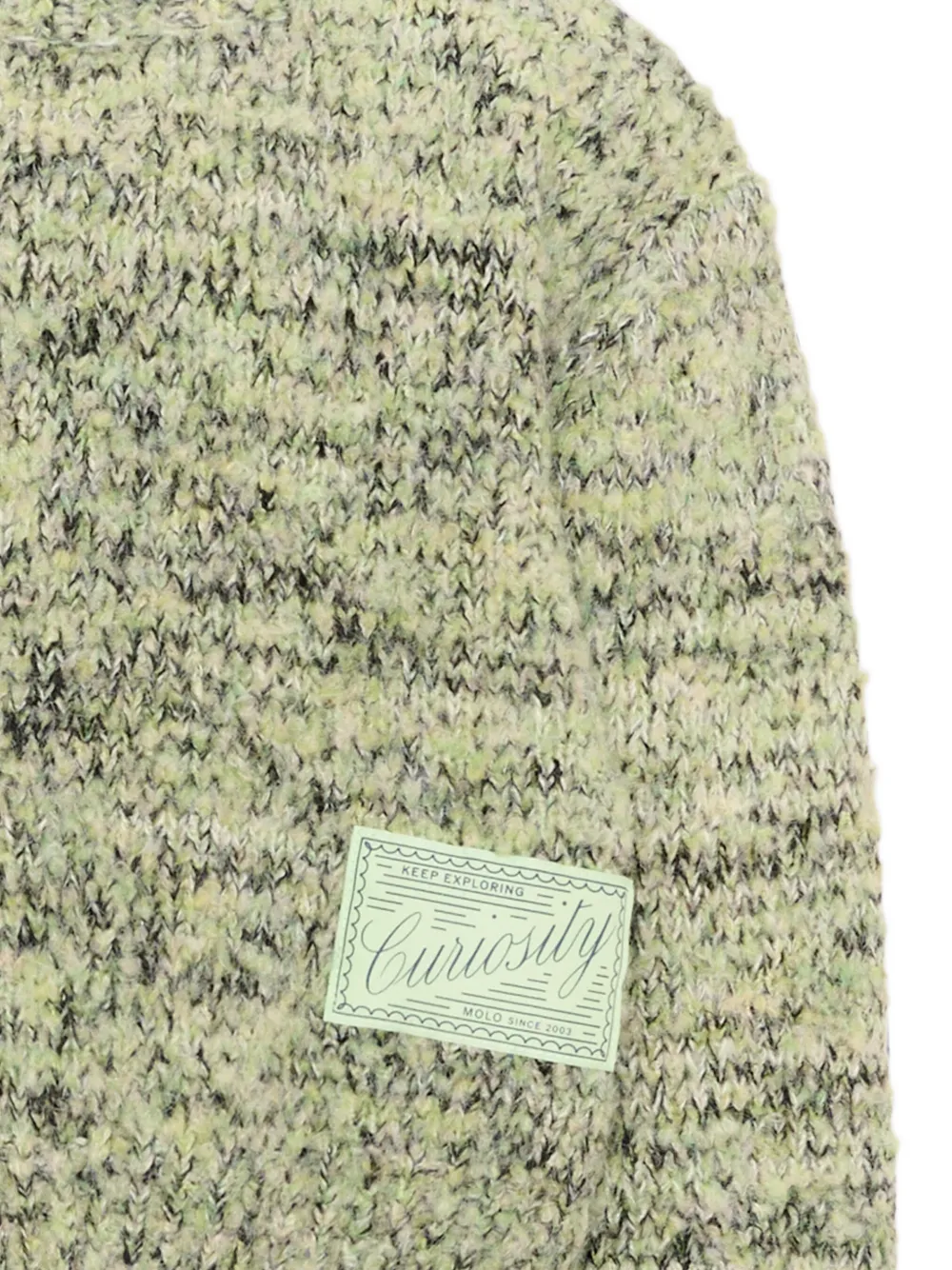 Molo Gulia chunky gebreide trui met logo-patch Groen
