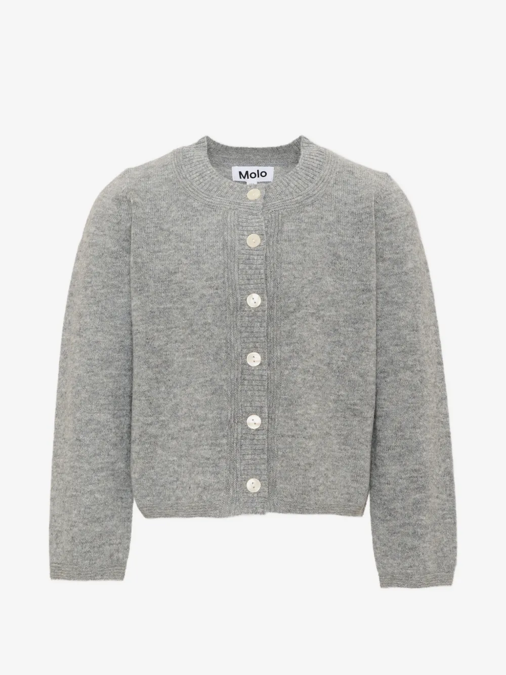 Molo Giovanna button-up wool cardigan | Grey | Image 1