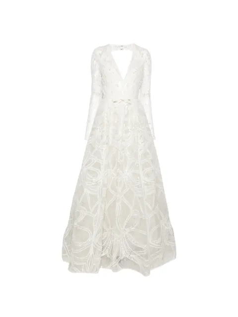 Elie Saab vestido largo con lentejuelas