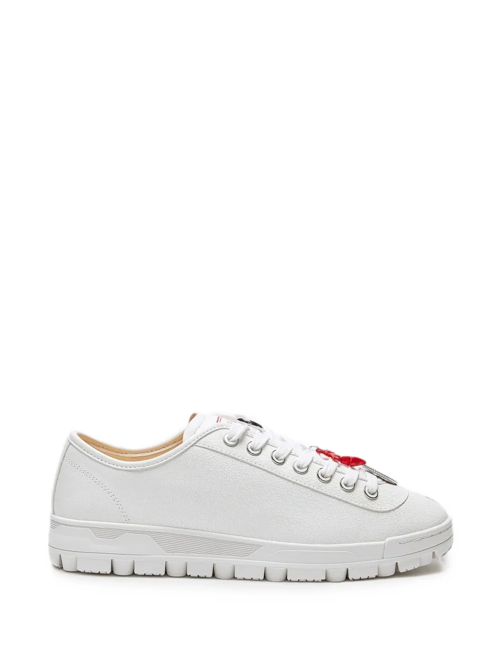 LILI CURIA June leather sneakers - Nude