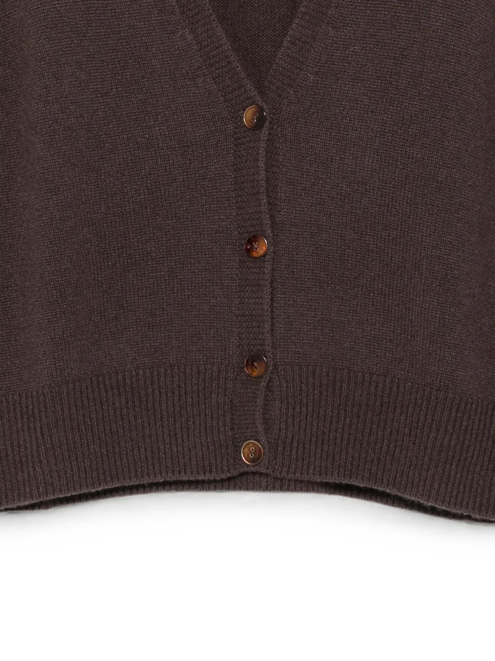 Alysi Vest met V-hals Bruin