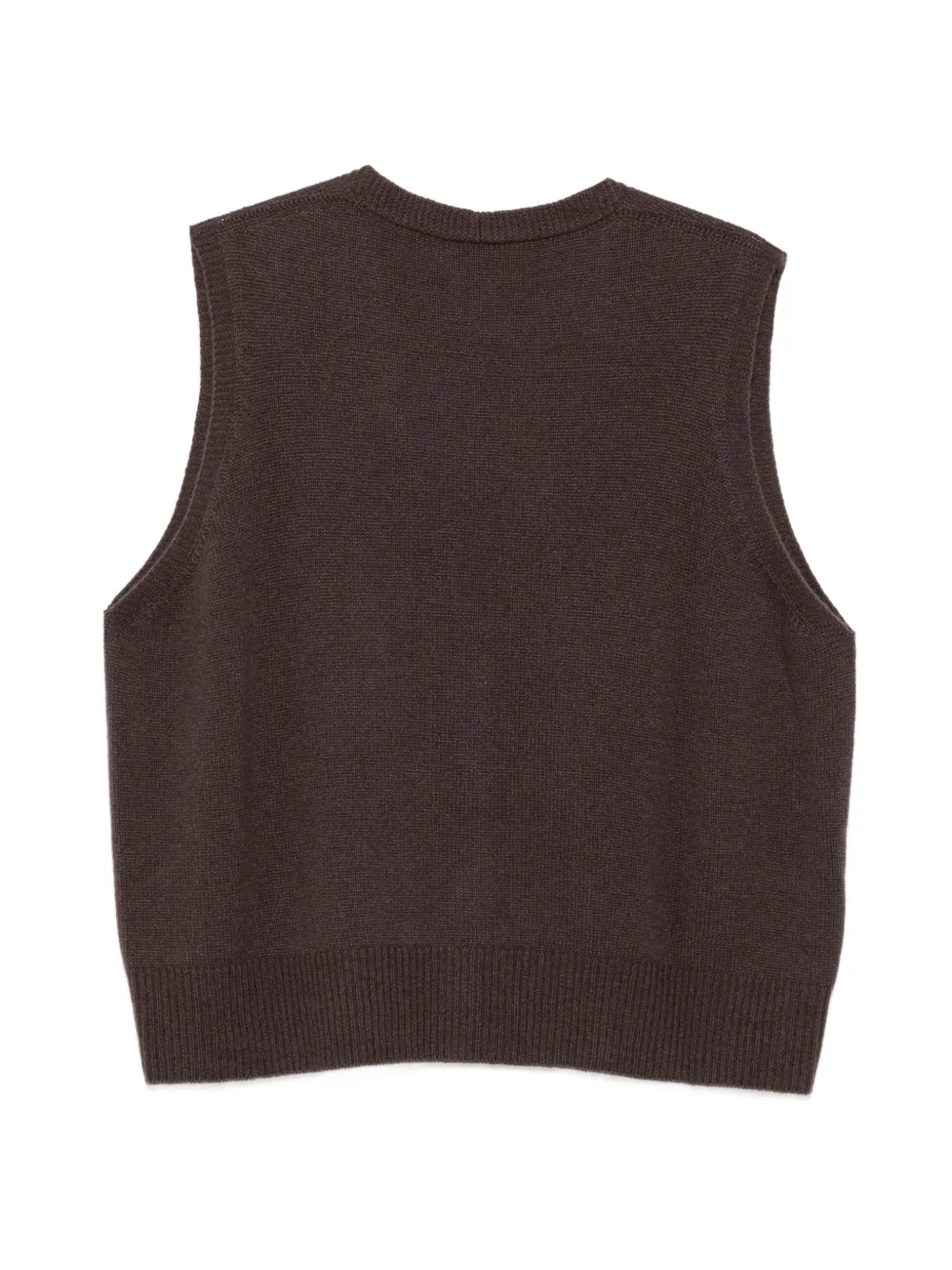 Alysi Vest met V-hals Bruin