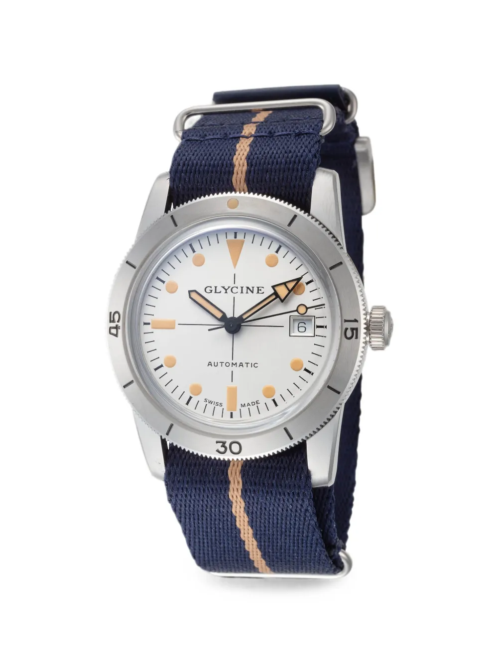 Glycine Orologio Sea Kraken 39mm - Bianco