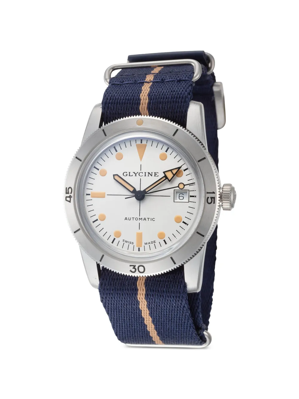 Glycine Orologio Sea Kraken 39mm - Bianco