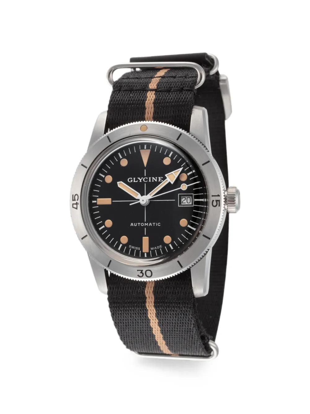 Glycine Orologio Sea Kraken 39mm - Nero