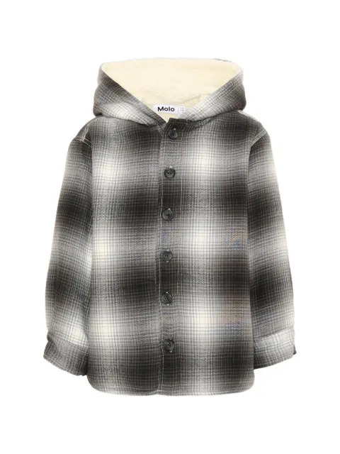 Molo Hamelo check-pattern hooded jacket