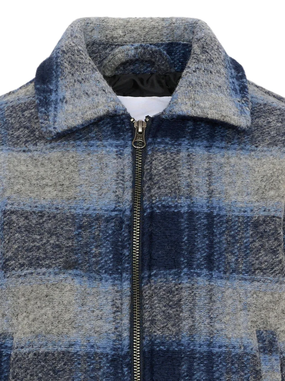 Molo Hutton geruit jack met rits Blauw