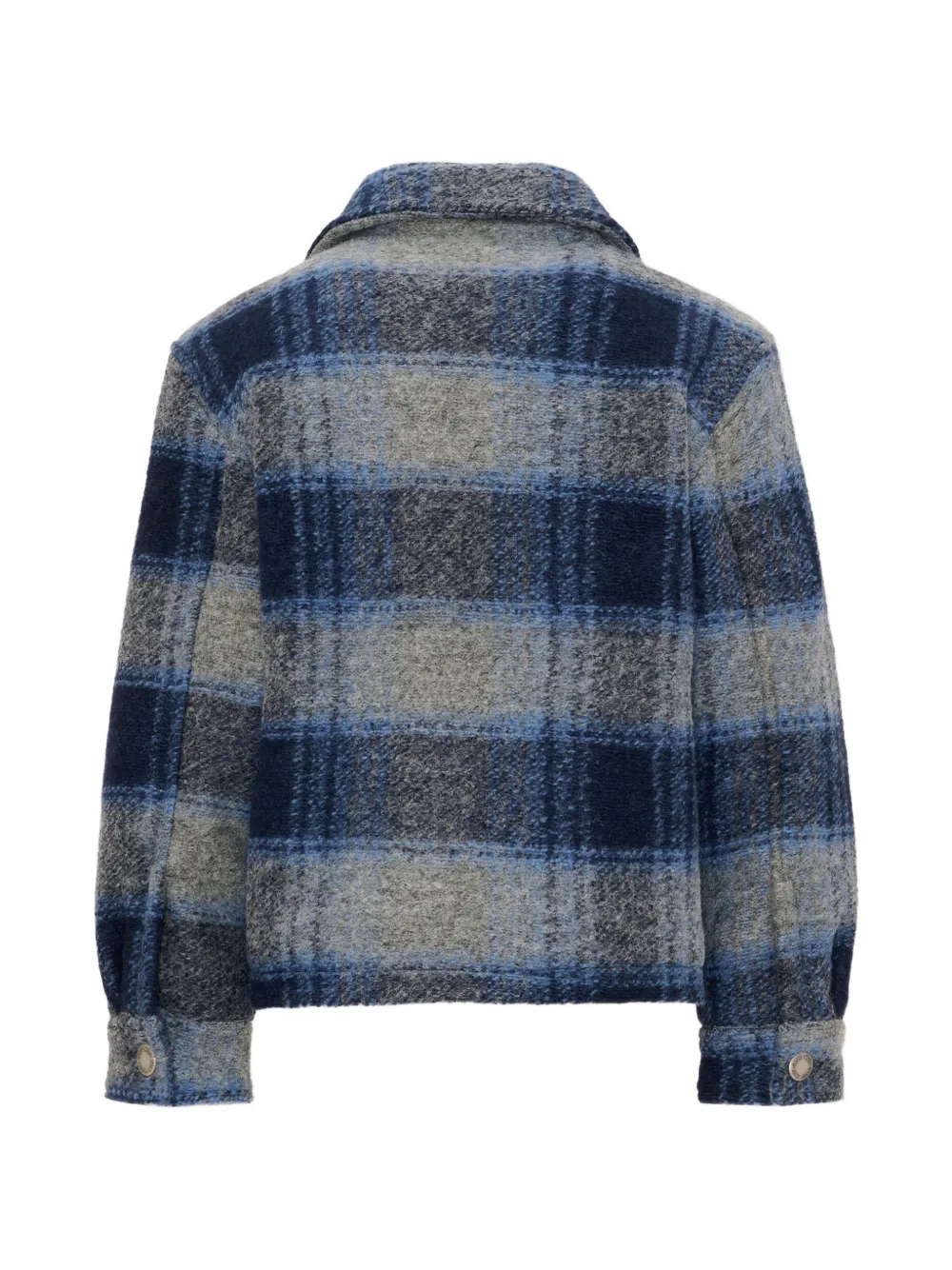Molo Hutton geruit jack met rits Blauw