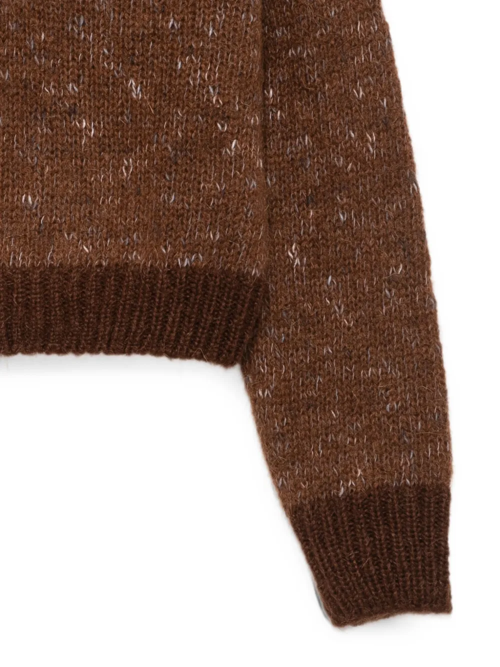 Alysi half-zip knitted sweater Bruin