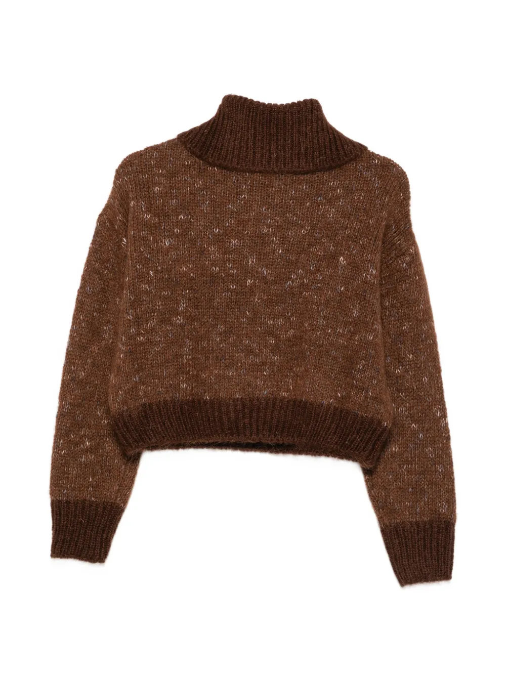 Alysi half-zip knitted sweater Bruin