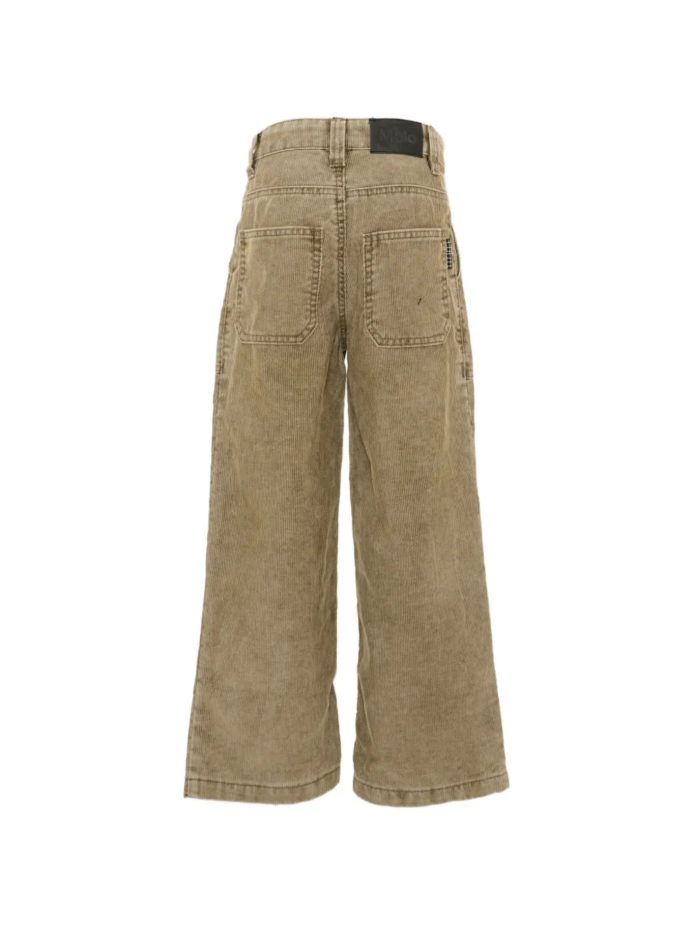 Molo Alton broek met ribfluwelen effect en opgestikte zak Beige
