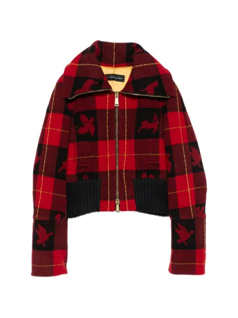 DSQUARED2 2000s check-pattern jacket