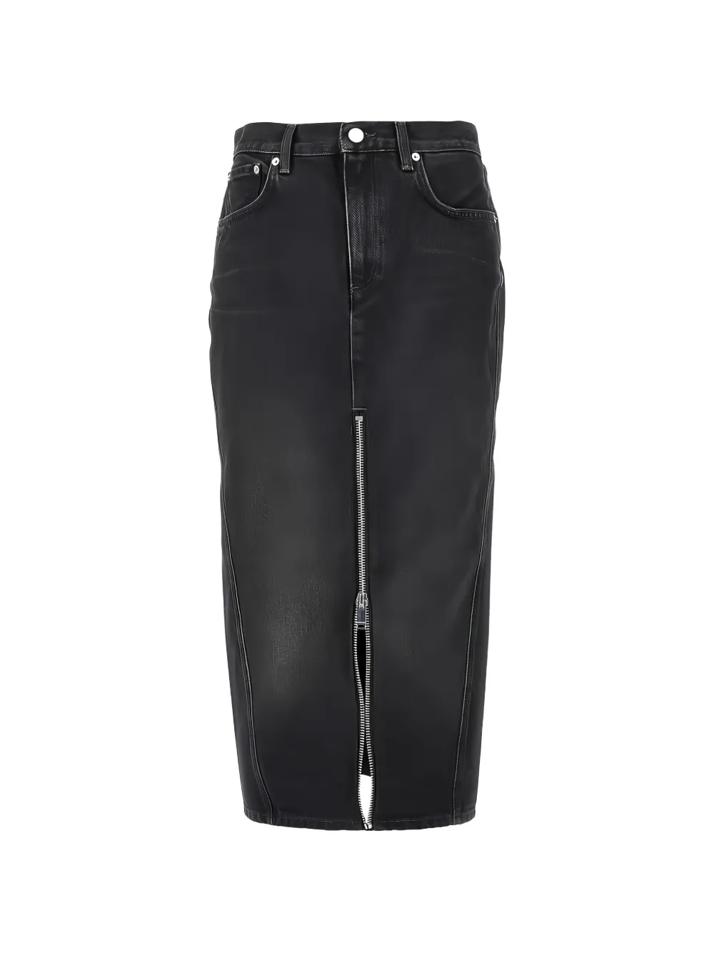Haikure midi denim midi skirt - Nero