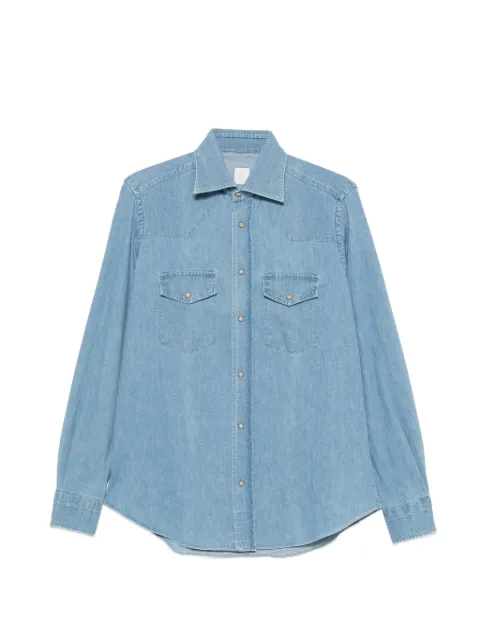 Eleventy flap-pocket denim shirt